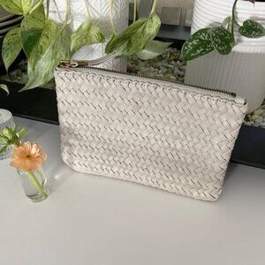 NWT Madewell Woven Leather Wallet/Clutch